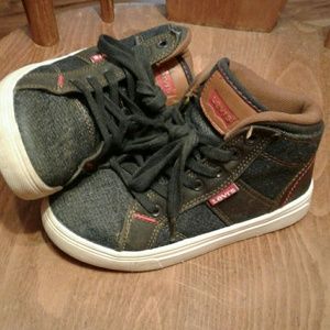 Levi's high top denim sneakers